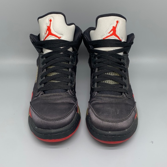 Nike‎ Air Jordan 5 Retro Satin Bred 440888-006 Youth Sz 7Y Women’s Sz 8.5 - Picture 2 of 10